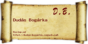 Dudás Bogárka névjegykártya